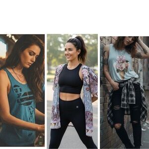 Bundle of 3 Baddie tops- all fit like a size medium!